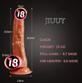 8.7 inches Realistic 1:1 Big Dildo Suction Cup Anal Vagina Sex Toy LGBT Friendly  Ballsacks