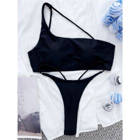 European And American Sexy Beach Bikini Swimsuit For Women (Option: Black-S)